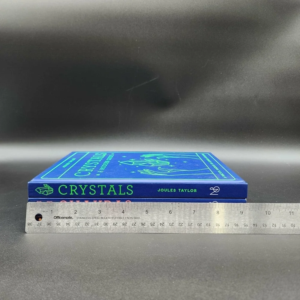 Quarto Modern Guide Crystals Chakras Tarot Blue Hardcover Book Set of 3‎